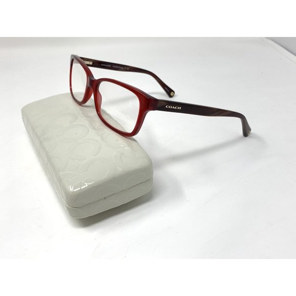 COACH HC 6047 LIBBY 5206 MILKY BURGUNDY 51 [] 16 - 135 EYEGLASSES FRAMES - Picture 2 of 10